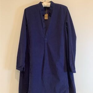 NWT CP Shades Jasmine tunic dress Marine blue Baby Corduroy